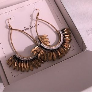 Stella & Dot Pegasus Earrings NWT